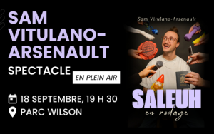 Spectacle d'humour - Same Vitulano-Arsenault @ parc Wilson à Saint-Mathias-sur-Richelieu