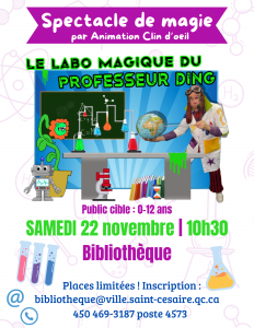 Spectacle de magie @ Bibliothèque municipale